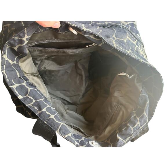 Baggallini‎ Shoulder Bag Nylon Animal Print Black - Picture 6 of 8